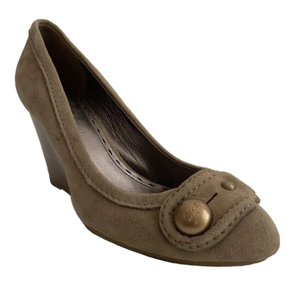 Coach Shoes Coach Pumps Womens Size 75b Taupe Laney Closed Toe Y2k